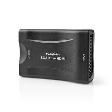 Nedis HDMI pretvarač SCART ženski HDMI izlaz Jednosmjerni 1080p 1 2 Gbps ABS Crni