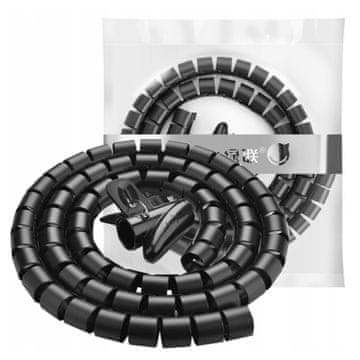 Ugreen LP121 Organizator za cijevni kabel, 5 m (crni)