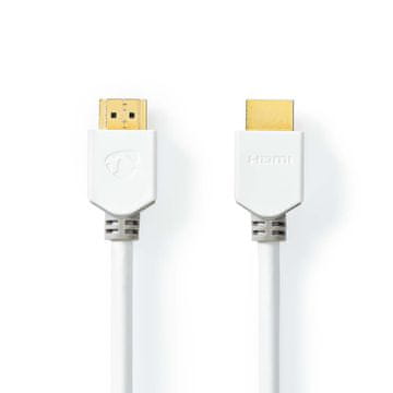 Nedis HDMI kabel velike brzine s Ethernetom HDMI priključak HDMI priključak 4K 60Hz ARC 18 Gbps 1 50 m Okrugli PVC Bijeli Kutija