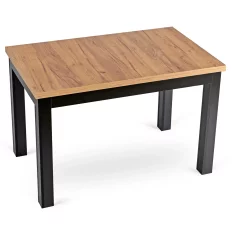 Aqua Wipes SKUBI Pravokutni razvlačivi stol 120-160 cm Craft Oak/Crni Moderni Loft