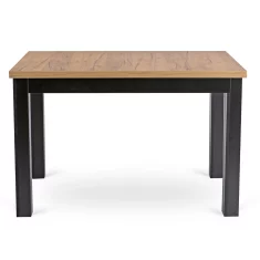 Aqua Wipes SKUBI Pravokutni razvlačivi stol 120-160 cm Craft Oak/Crni Moderni Loft