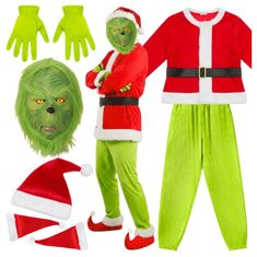 Grinch kostim za odrasle maska za prerušavanje