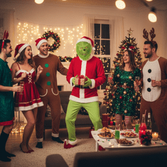Grinch kostim za odrasle maska za prerušavanje