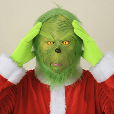 Grinch kostim za odrasle maska za prerušavanje