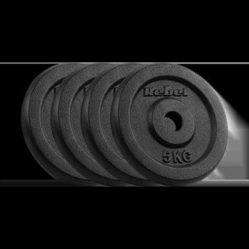 Rebel Set utega od lijevanog željeza 4x5kg 20kg rupa 31mm klasična ploča