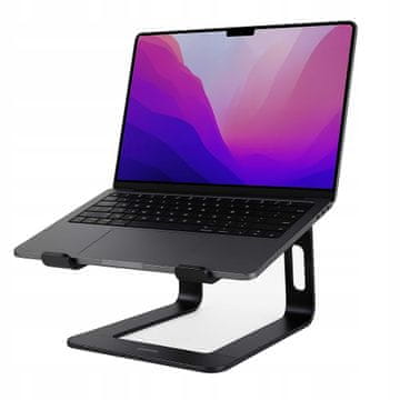 aluminijski stalak za laptop, crni