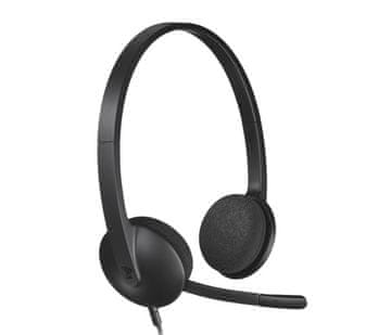 Logitech H340 USB žičane slušalice USB-A, crne