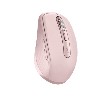 Logitech MX Anywhere 3S miš - RF bežični + Bluetooth, laserski, 8000 DPI, ružičasti