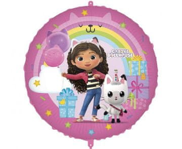 Procos Gabbyin balon od folije s utegom u obliku kućice za lutke, 46 cm