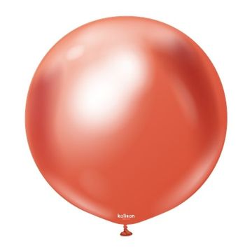 Lateks baloni Mirror Red, crveni, 45 cm, 25 kom.