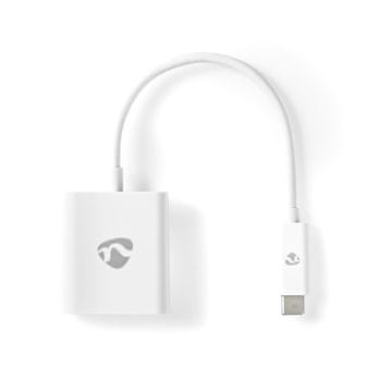 Nedis USB C adapter USB 3 2 Gen 1 USB C muški VGA ženski 15p 1080p 5 Gbps 0 20 m Okrugli Niklani PVC Bijeli Plastična vrećica