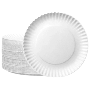 Master Pladanj za papirnate tanjure bijeli okrugli 23 cm 100 komada