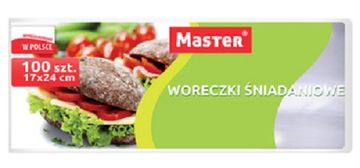 Master Woreczki Śniadaniowe 17CM x 24CM 100 Sztuk