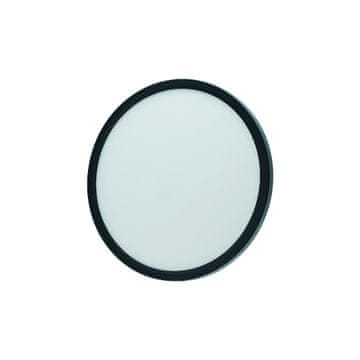 Moderna crna okrugla stropna svjetiljka Ø29cm za dnevni boravak, kuhinju, prekidač, promjenjiva boja, LED 24W, DENVER Idealed
