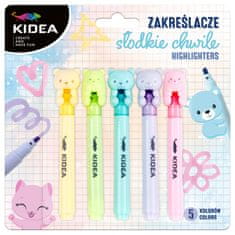 Derform KIDEA MARKERI SWEET MOMENTS MARKERI 5 BOJA ŽIVOTINJE