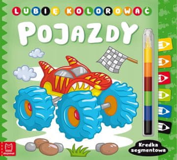 Bojanka za djecu vozila sa segmentiranim bojicama Axiom bojanka