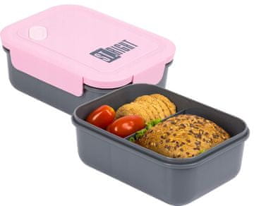 Bambino LUNCH BOX ružičasto-siva posuda za doručak