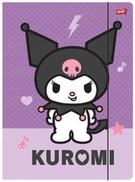 ST.Right KUROMI HELLO KITTY mapa za crtanje A4 formata s elastičnom trakom