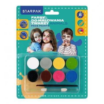 STARPAK Boje za lice s motivima životinja , 8 nijansi