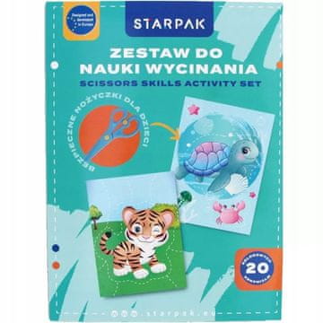 STARPAK KREATIVNI KOMPLET ZA UČENJE REZANJA A4 ŽIVOTINJE ŠKARE