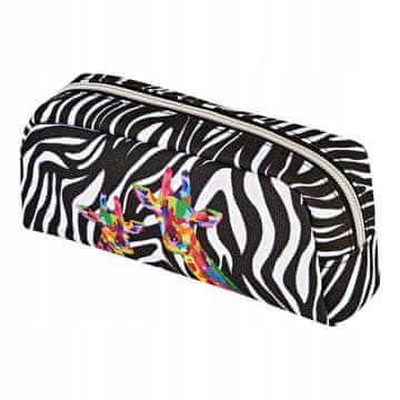 Herlitz neonska zebra pernica za olovke u obliku tube