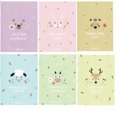 Herlitz Pastel Cute A5 bilježnica, 32 lista, dvostruko linijirana, uska