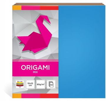 Interdruk Origami papir 10x10 cm u boji, dvostrani, 80g 100 listova