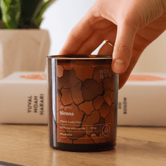 Topla Sienna sojina svijeća Božur, Liči, Frezija, Amber 190 g ekoDetalji