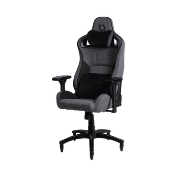 Nikcorp Gaming stolica FENRIR XL ergonomska uredska stolica sivo-crna, 4D nasloni, jastuci od memorijske pjene, nosivost 140 kg, čelični okvir, tihi kotačići, mehanizam za naginjanje, vrhunska udobnost za