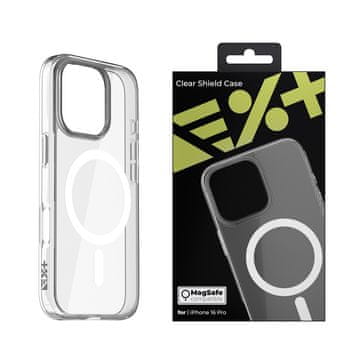Nikcorp Maskica za iPhone 16 Pro Clear Shield MagSafe, prozirna zaštitna maska, hibridna TPU i PC konstrukcija, 38 magneta za bežično punjenje, otporna na žućenje, povišeni rub kamere 0,5 mm, ojačana zaštita