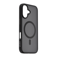 Nikcorp Maskica za iPhone 16 Mist Shield MagSafe zaštitna futrola crna, ojačana PC i TPU maska s magnetskim prstenom za bežično punjenje, povišeni rubovi za zaštitu kamere i ekrana, tanki dizajn, metalne