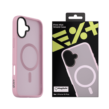 Nikcorp Maskica za iPhone 16 Plus Mist Shield MagSafe ružičasta, zaštitna navlaka od polikarbonata i TPU-a, slim-fit dizajn, ojačani rubovi, povišeni okviri za kameru i zaslon, metalni detalji na tipkama