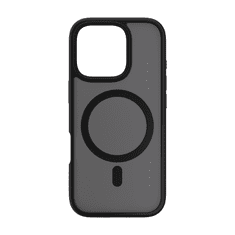 Nikcorp Maskica za iPhone 16 Pro Mist Shield MagSafe zaštitna maska, hibridna konstrukcija od PC i TPU materijala, povišeni rubovi za zaštitu kamere i zaslona, tanka i izdržljiva, crna boja, precizni izrezi