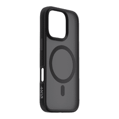 Nikcorp Maskica za iPhone 16 Pro Mist Shield MagSafe zaštitna maska, hibridna konstrukcija od PC i TPU materijala, povišeni rubovi za zaštitu kamere i zaslona, tanka i izdržljiva, crna boja, precizni izrezi
