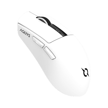 Nikcorp Bežični gaming miš ZEPHYR White, 56 g, optički senzor 26000 DPI, OLED zaslon, 3 načina povezivanja, Bluetooth, 2.4 GHz, žičani, Huano prekidači, PTFE klizači, magnetska priključna stanica, bijeli