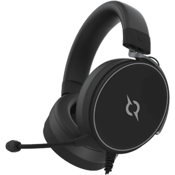 Nikcorp Gaming slušalice SAGITTA Black, žičane naglavne, 7.1 surround zvuk, 50 mm titanijski driveri, odvojivi mikrofon s redukcijom šuma, kompatibilne s PC, PS, Xbox, memorijska pjena, crne, 1,2 m kabel