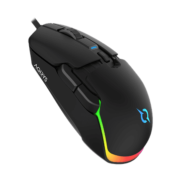 Nikcorp Gaming miš LYNX Black, optički senzor 16000 DPI, modularni dizajn, težina 68 g, Huano prekidači, PTFE klizači, paracord kabel, 4000 Hz, podesiva ergonomija, crni, za profesionalne igrače i e-sport