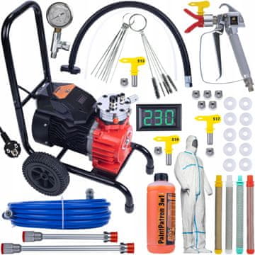 Rosfix Mega set uređaja za bojanje Rosfix Red Strong Storm 1100 RSS05 3500W 22MPA 18L/min s priborom