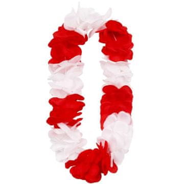 GoDan HAVAJSKA ogrlica od 10 dijelova, bijela i crvena