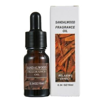 Nikcorp Eterično ulje sandalovine 10 ml, prirodno opuštajuće, drvenasto, balzamično, za aromaterapiju, difuzore, ovlaživače zraka, stvaranje mirne i luksuzne atmosfere u domu, poboljšanje raspoloženja