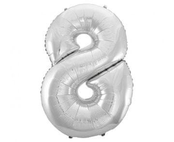 GoDan B&C Folija balon broj 8, srebrni, 92 cm AA FG-C85S8