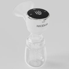 Nikcorp Električna izdajalica za grudi, prijenosna, trofazna, tiha, 180 ml, BPA Free, LCD zaslon, USB-C punjenje, 1000 mAh baterija, 3 načina rada, 0.52 kg, za aktivne mame