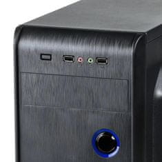Akyga AK939BL Midi ATX kućište 2x USB 2.0 crno bez napajanja