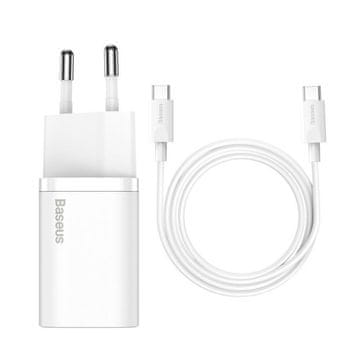 BASEUS Super Si Quick Charger 1C 25W TZCCSUP-L02 zidni punjač s USB-C utičnicom + kabel