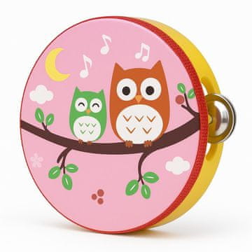 Nikcorp Tamburin udarni instrument, profesionalni glazbeni instrument za postizanje čistog zvuka, svestrani udarni instrument za bend, orkestar, kućni studio, lagana konstrukcija, dinamičan zvuk, 25 cm