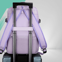 Nikcorp Putni ruksak kabinski prtljag 40x30x20 cm, vodootporan, crni, s USB portom za punjenje, idealan za avion Wizzair Ryanair, otvaranje tipa kofer, pretinac za laptop do 14", organizator, odvojeni