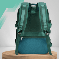 Nikcorp Putni ruksak kabinska prtljaga 40x30x20 cm, vodootporan, prostran, s USB priključkom za punjenje, pretinac za laptop do 14", idealan za Ryanair i Wizzair, crni, organizator, ventiliran pretinac za