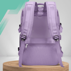 Nikcorp Putni ruksak kabinski prtljag 40x30x20 cm, vodootporan, crni, s USB portom za punjenje, idealan za avion Wizzair Ryanair, otvaranje tipa kofer, pretinac za laptop do 14", organizator, odvojeni