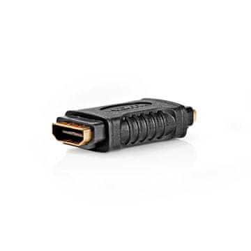 Nedis HDMI adapter HDMI ženski HDMI ženski pozlaćeni ravni ABS crni 1 kom kutija