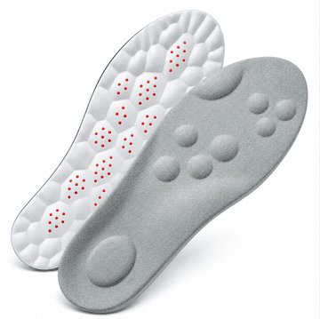 SOLFIT® Ulošci s masažnim točkama za ublažavanje boli, potpora svoda, prilagodljivo rezanje | Siva